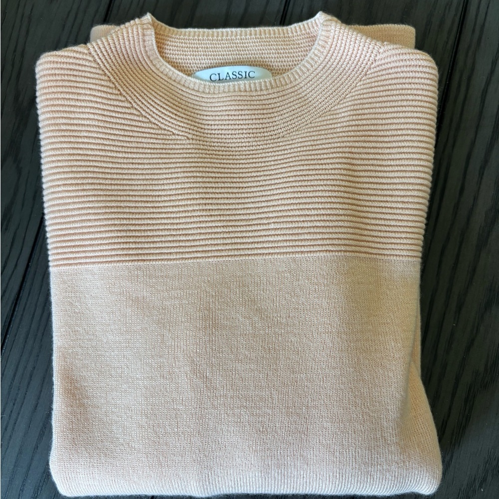 Marks and Spencer peach sweater